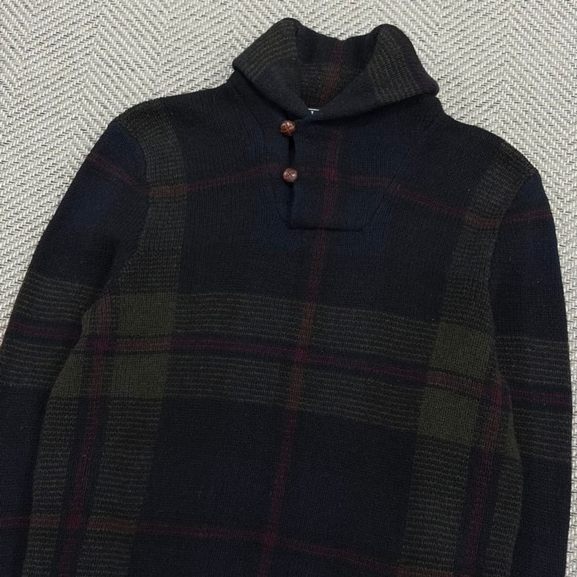 폴로랄프로렌 숄카라 체크 니트 v3074 상품이미지3