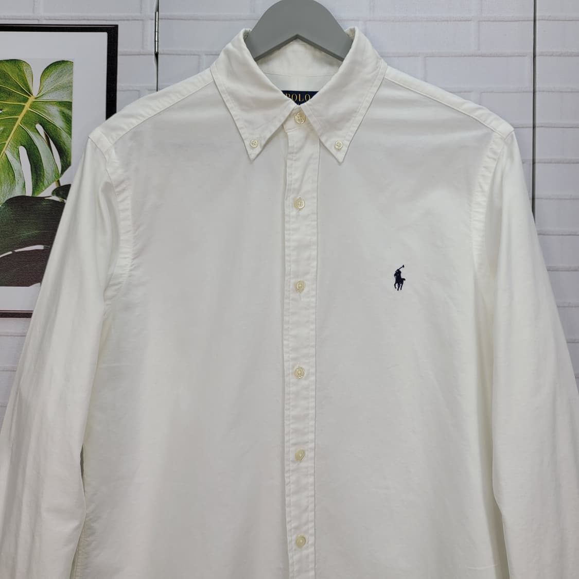 폴로랄프로렌 신형 QR인증 클래식핏 가먼트 다이 옥스포드 셔츠 S사이즈 상품이미지2