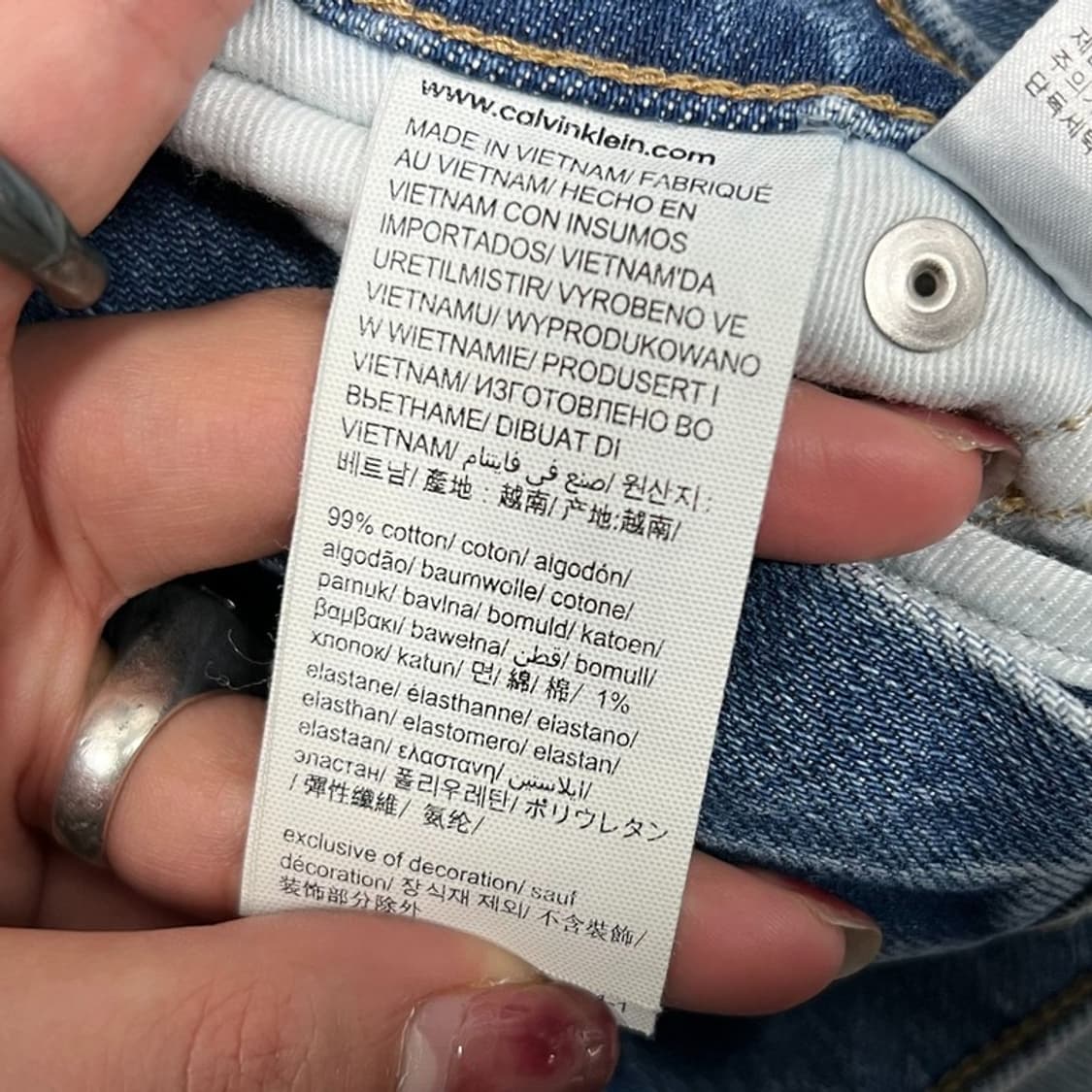 캘빈클라인 스트레이트핏 데님 팬츠 v0803 상품이미지7