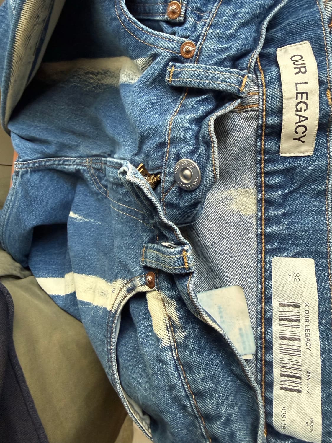 아워레가시 써드컷 블리치 데님 32사이즈 상품이미지3