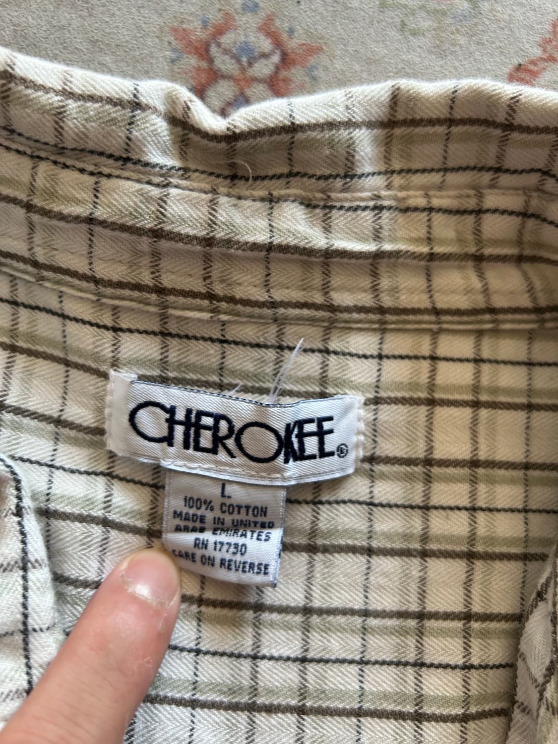 Vintage half check shirts 상품이미지3