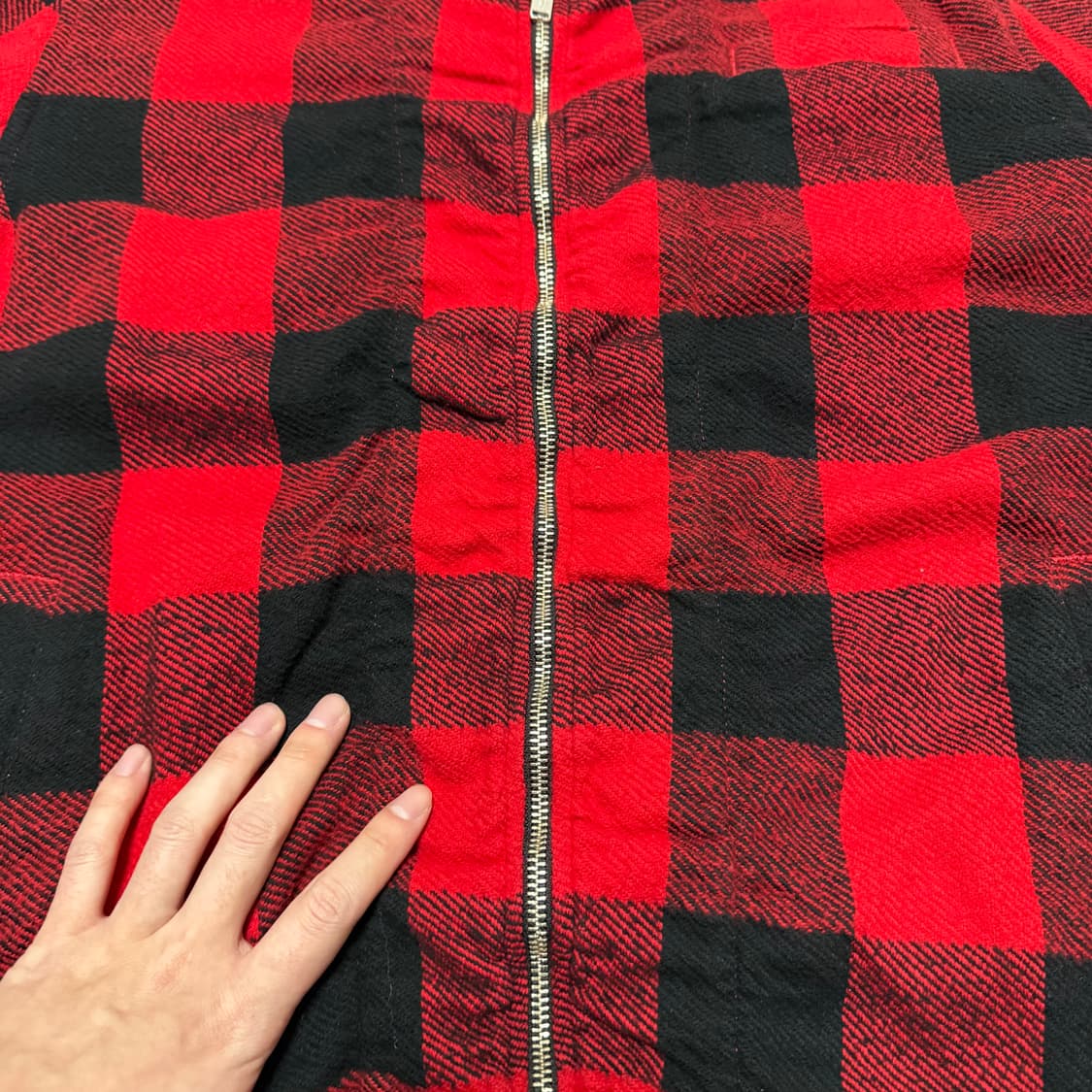 언더커버 축융 울 체크 셔츠 자켓 [5] 상품이미지4