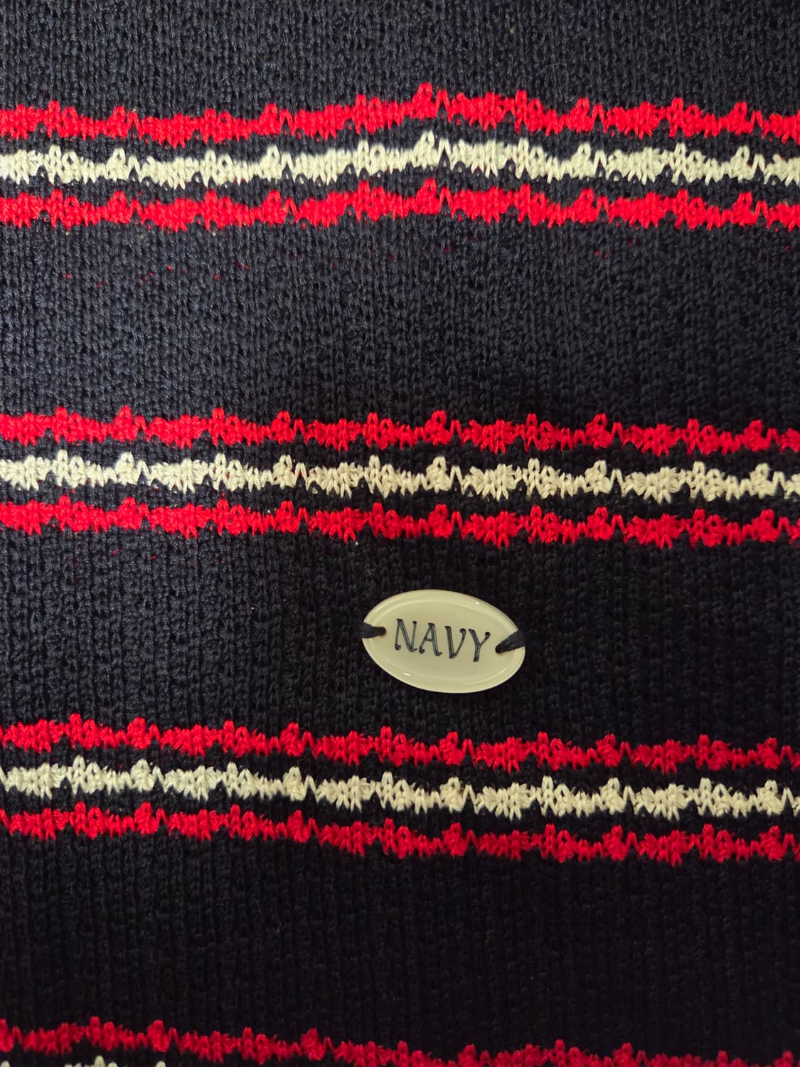 [COLLECTION LINE] 수퍼 파인 코튼 니트 반 팔 셔츠 네이비 상품이미지6