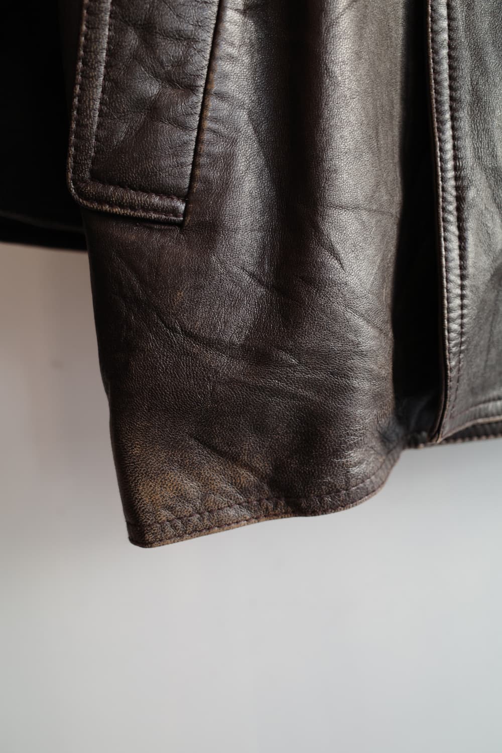 Japan brand 램스킨 더블 가죽자켓 상품이미지6