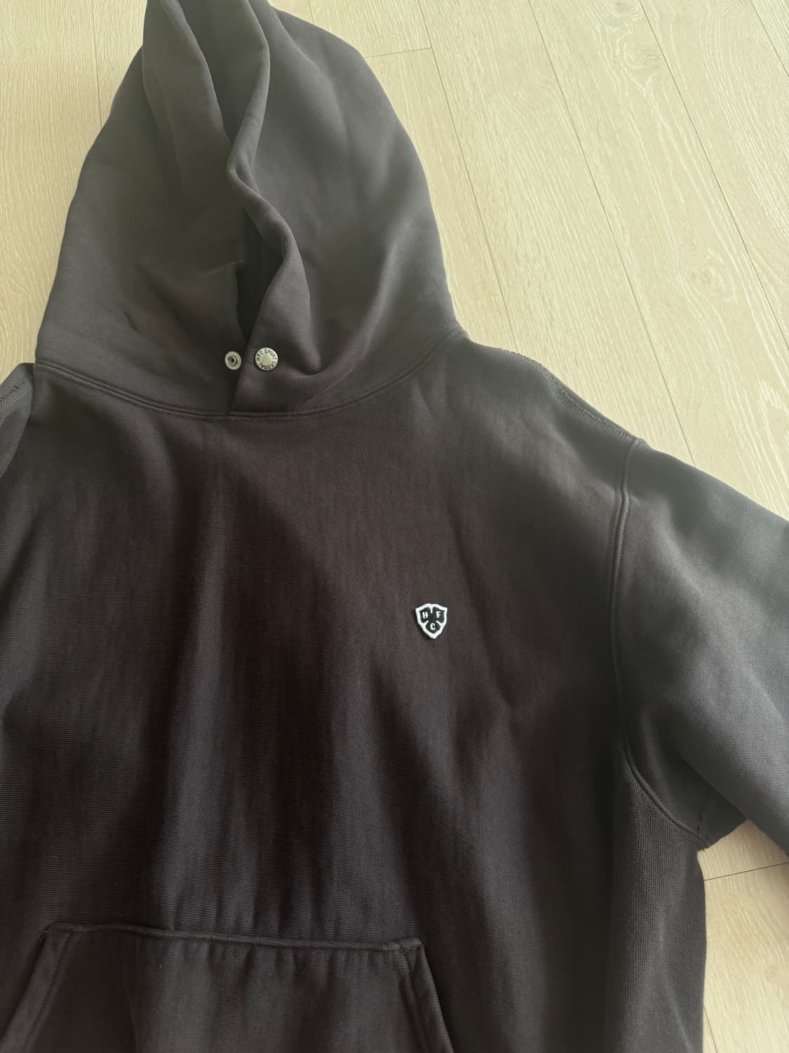 헤리티지플로스 후드티 브라운 S사이즈 221 reverse hoodie  상품이미지3