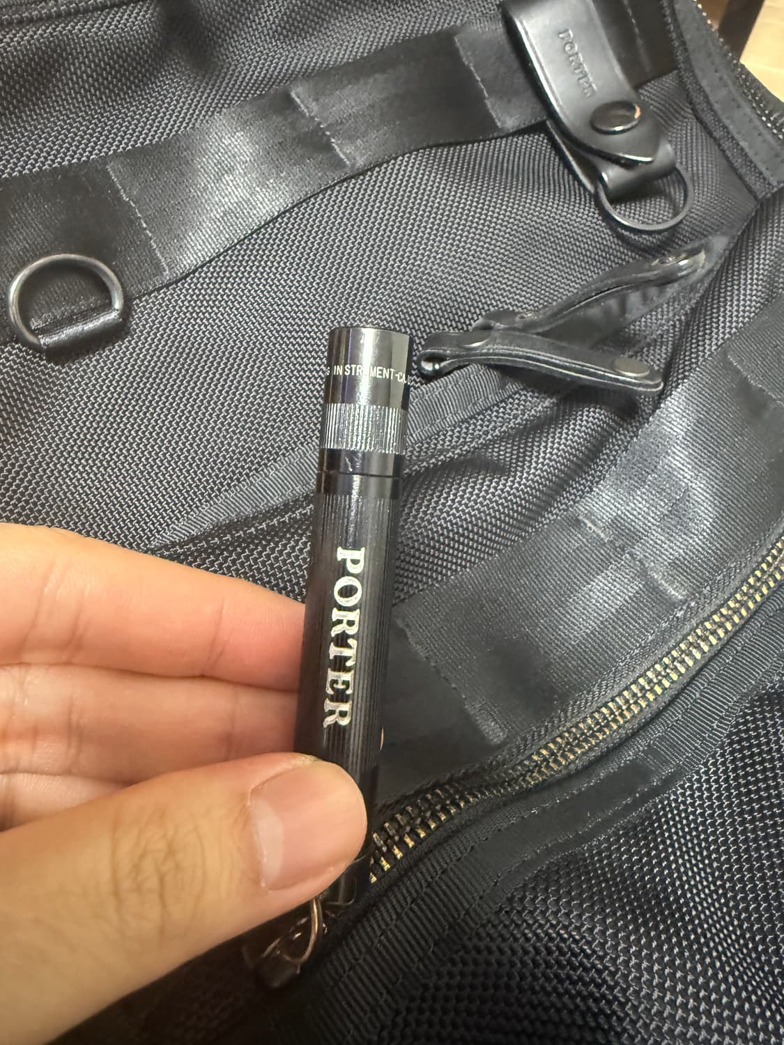 요시다 포터 백팩 HEAT DAYPACK BLACK 상품이미지6