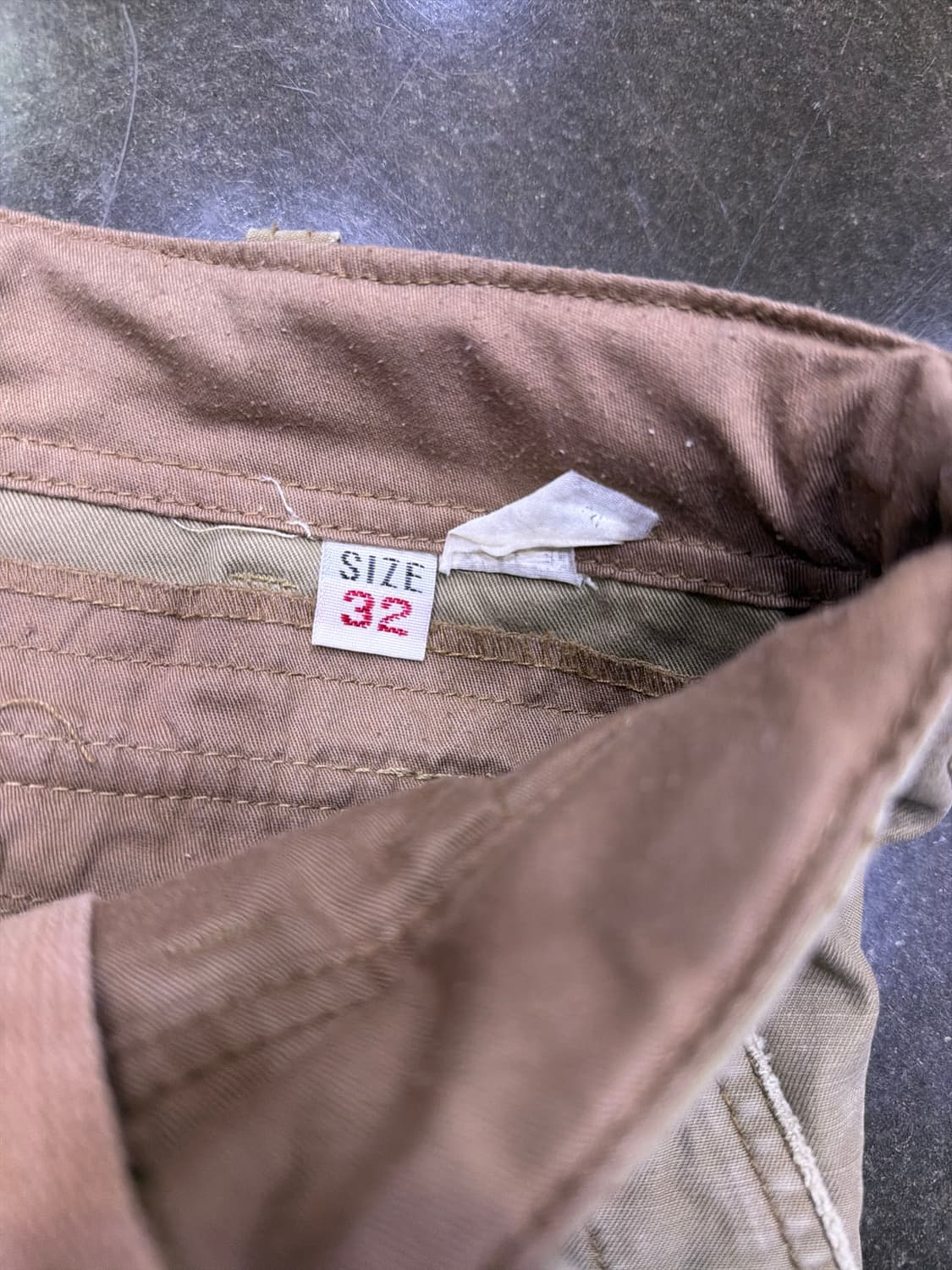 HCO 빈티지 데미지 워싱 카고팬츠 베이지 32 상품이미지10