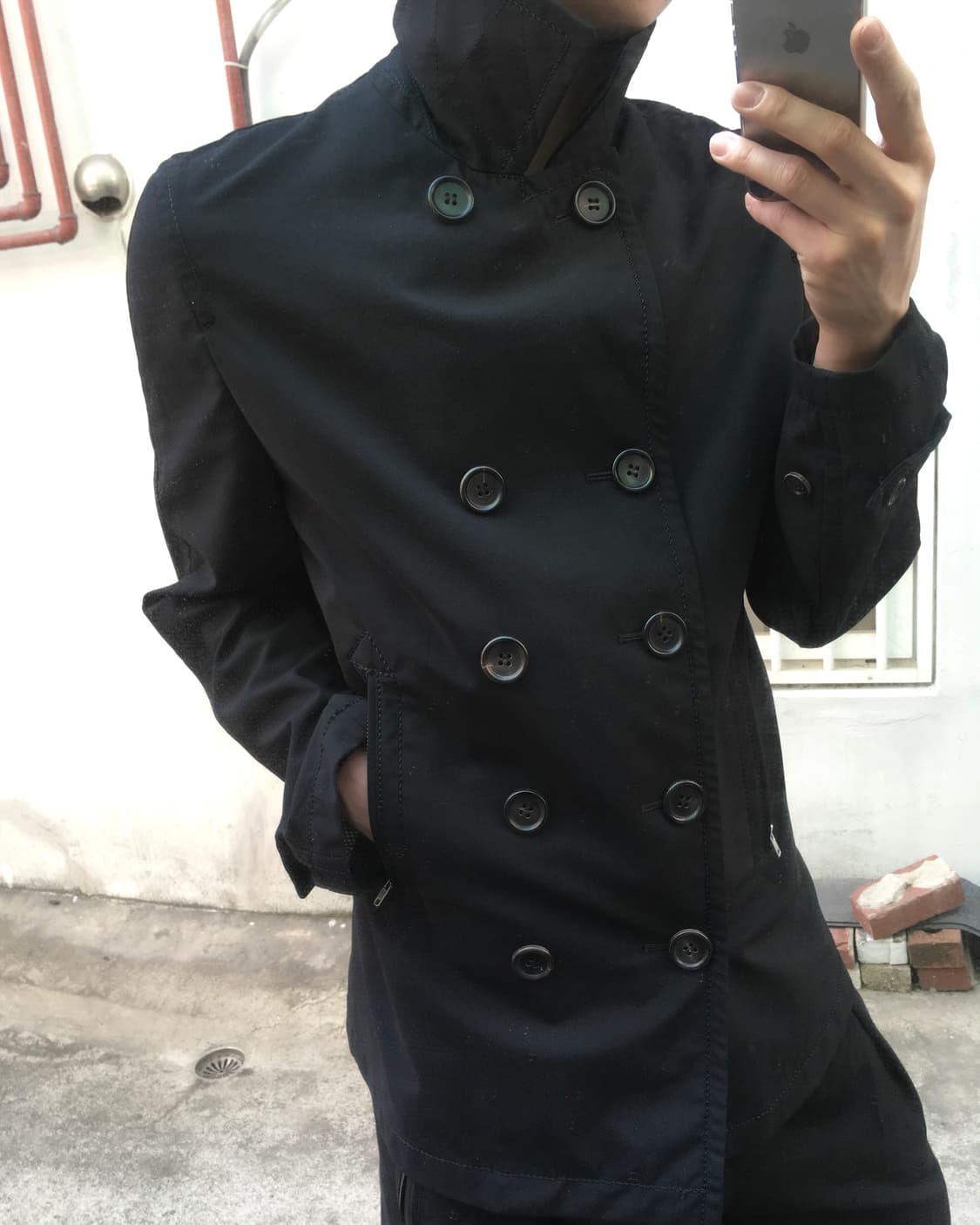 꼼데가르송 옴므 고어 윈드스토퍼 피코트 상품이미지2