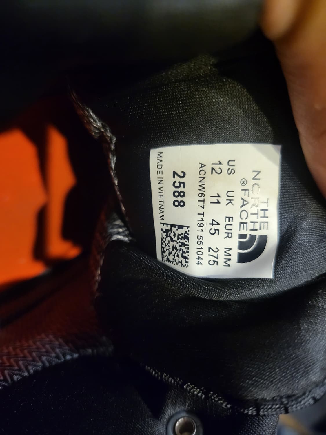 노스페이스 검정색 등산화 고어텍스us12 상품이미지7