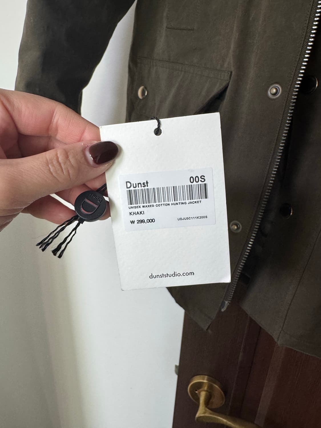 던스트 왁스 코튼 헌팅 자켓 카키 00S (택만뜯은 새상품) 상품이미지4