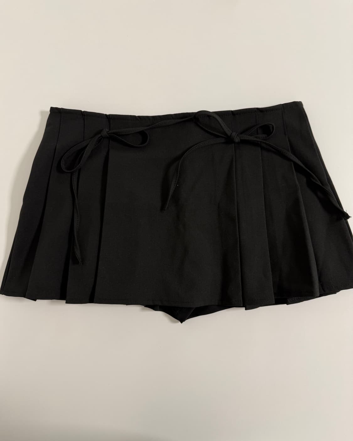 빈티지 플레어 미니 스커트 블랙 파우닝 큐빈 ayadz 상품이미지3