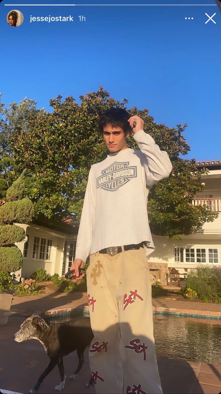 빈티지 할리데이비슨 플레임 롱슬리브 상품이미지1