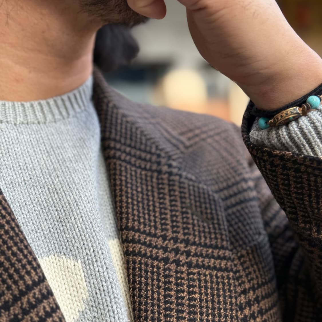 90‘s X-Gate 글렌체크 트위드 자켓 100 상품이미지9