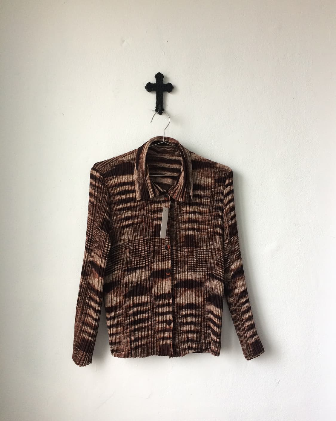 Pattern pleats shirt 상품이미지2