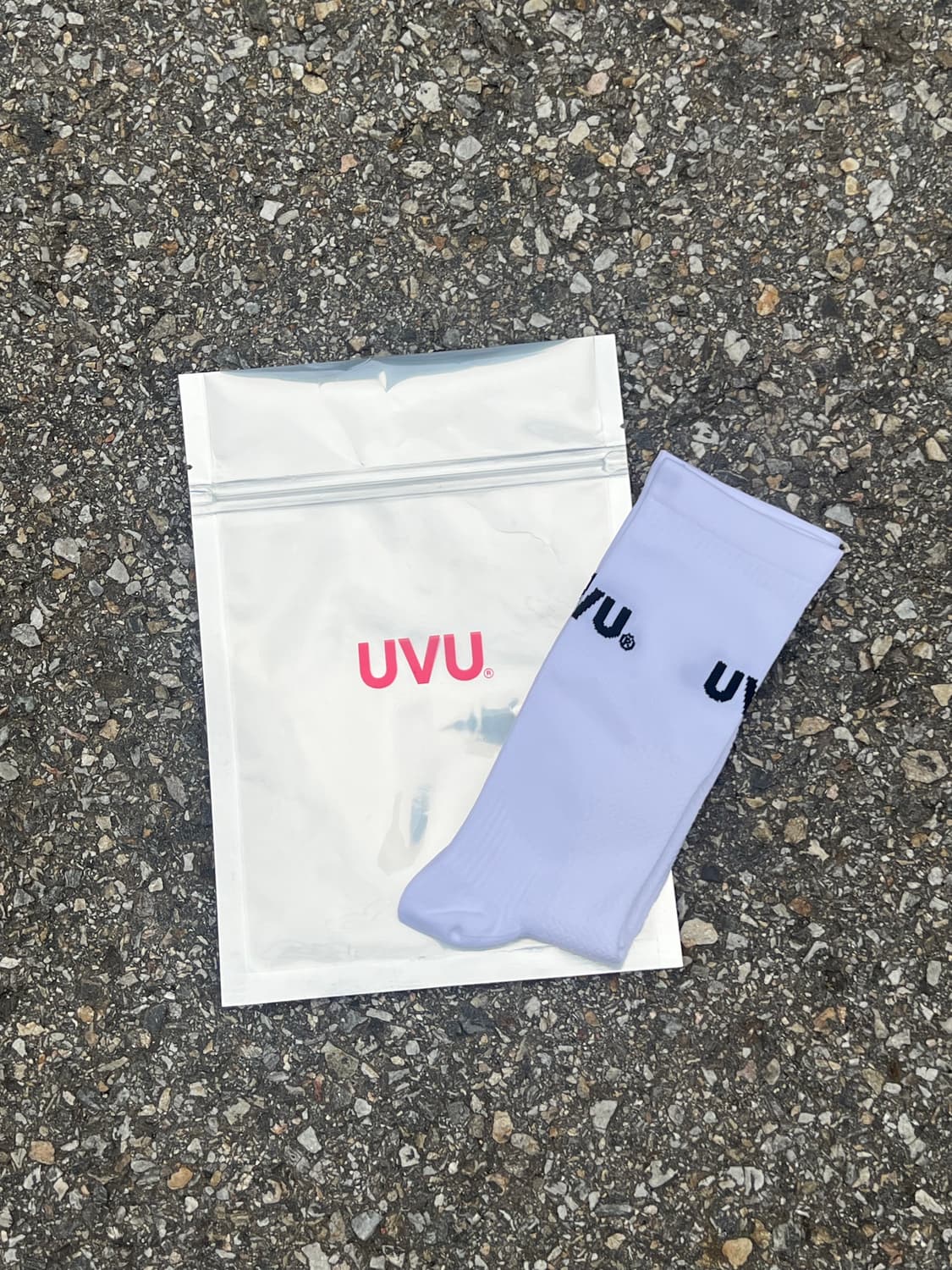(S~XL) UVU 러닝 삭스 화이트 상품이미지1