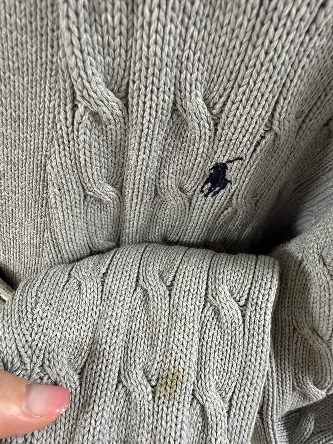 폴로 브이넥 가디건 상품이미지4