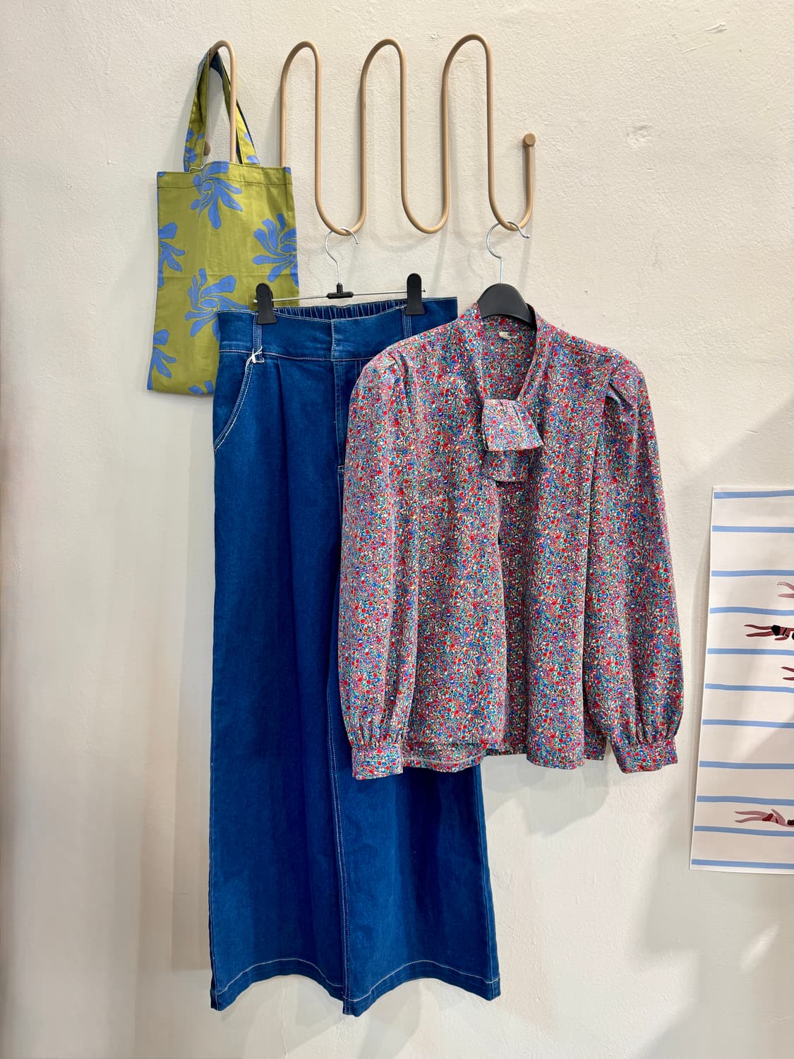 japan vintage 뒷밴딩 하이&와이드 데님 상품이미지1