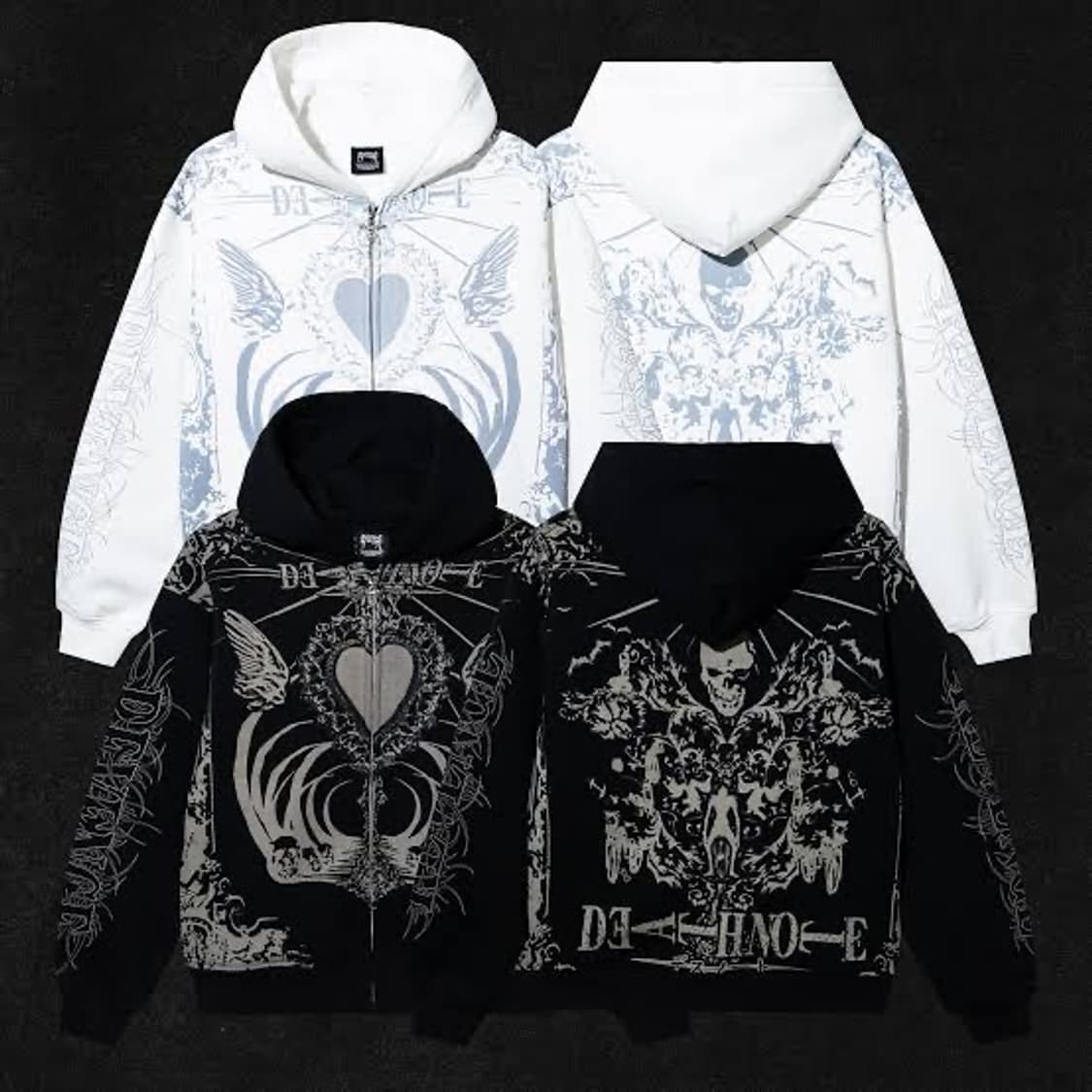 [유일매물] 데스노트 리벤지 후드집업 화이트 XL 지젤 상품이미지2
