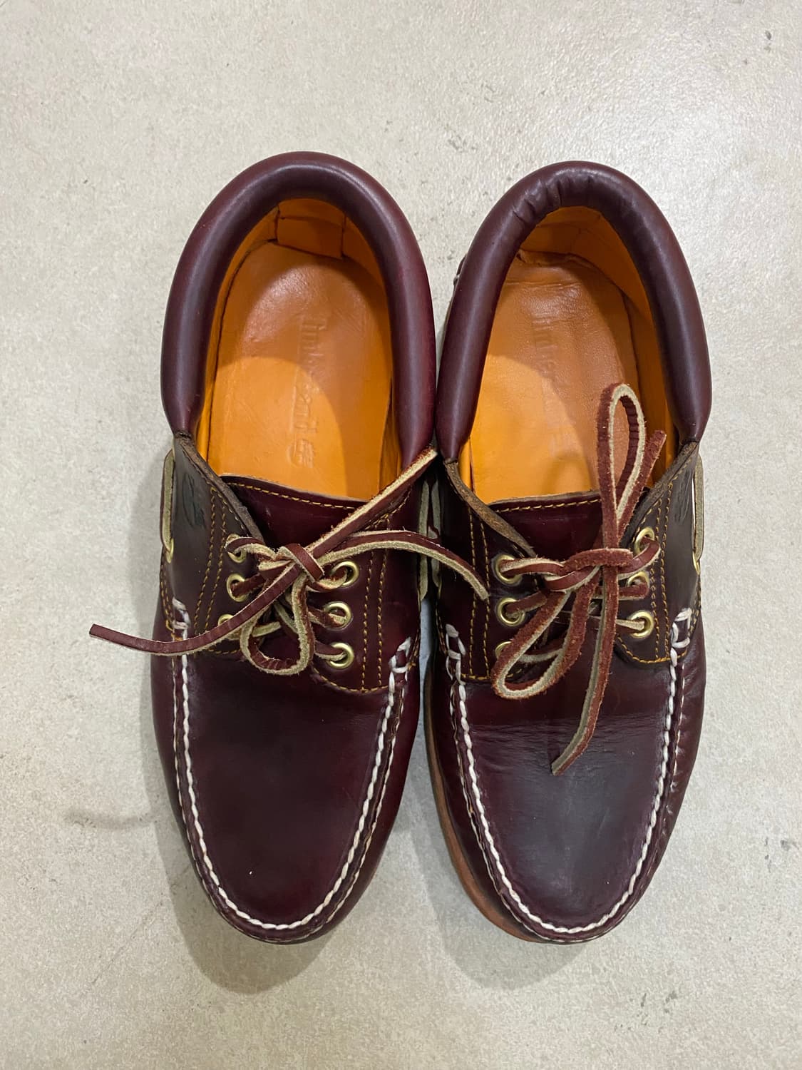 팀버랜드 3아이 보트슈즈 버건디 6.5 상품이미지2