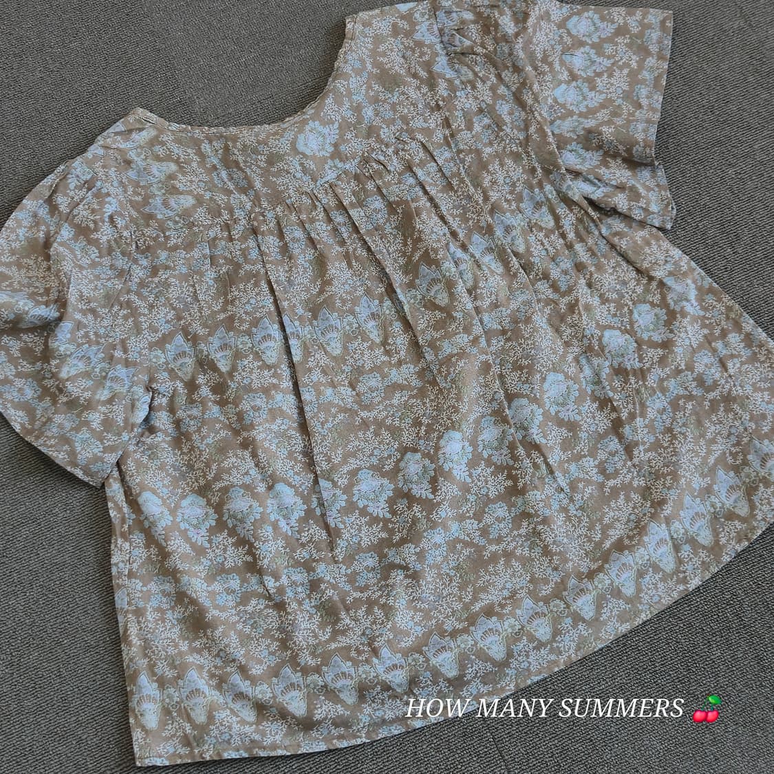 빈티지 에스닉 무드 코튼 블라우스 상품이미지4