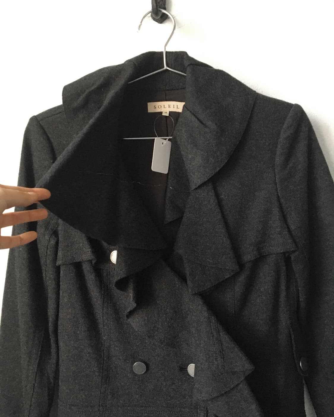 Frill point woolen coat 상품이미지5