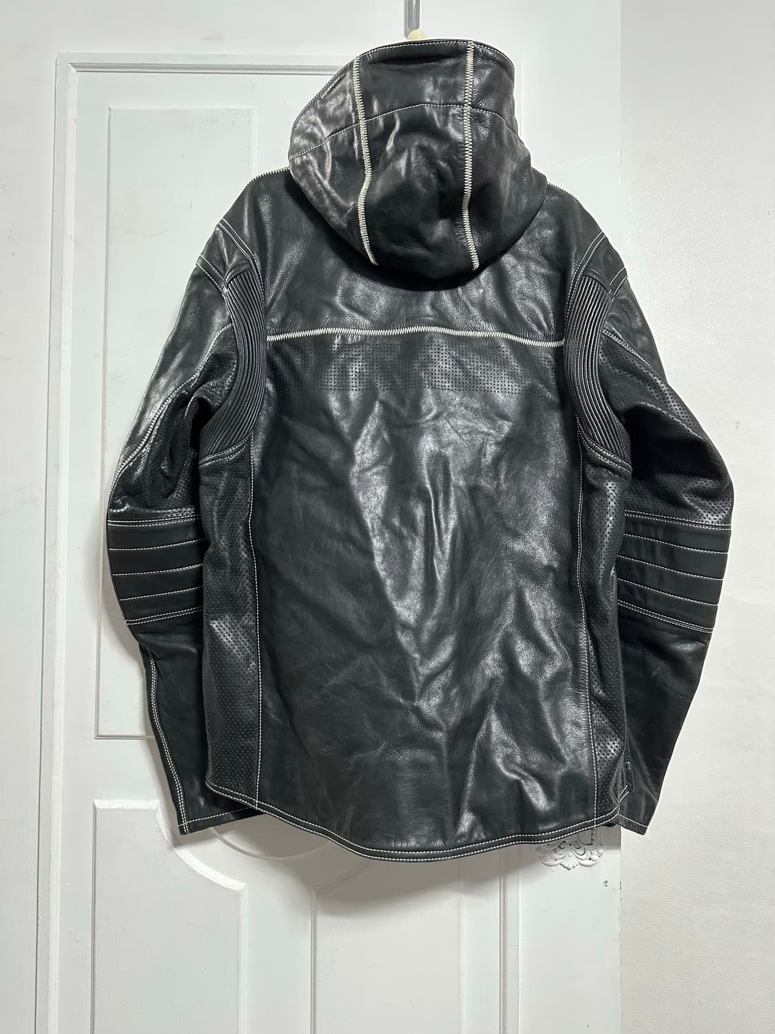 아이콘 ICON 레더 후드 자켓 상품이미지2