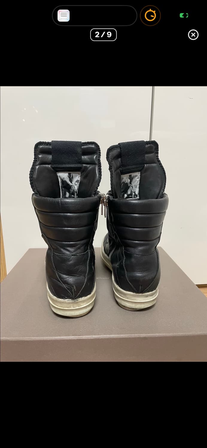 릭오웬스 지오바스켓 검정 박스 끈 O (정품) 네고가능해요:) 상품이미지2