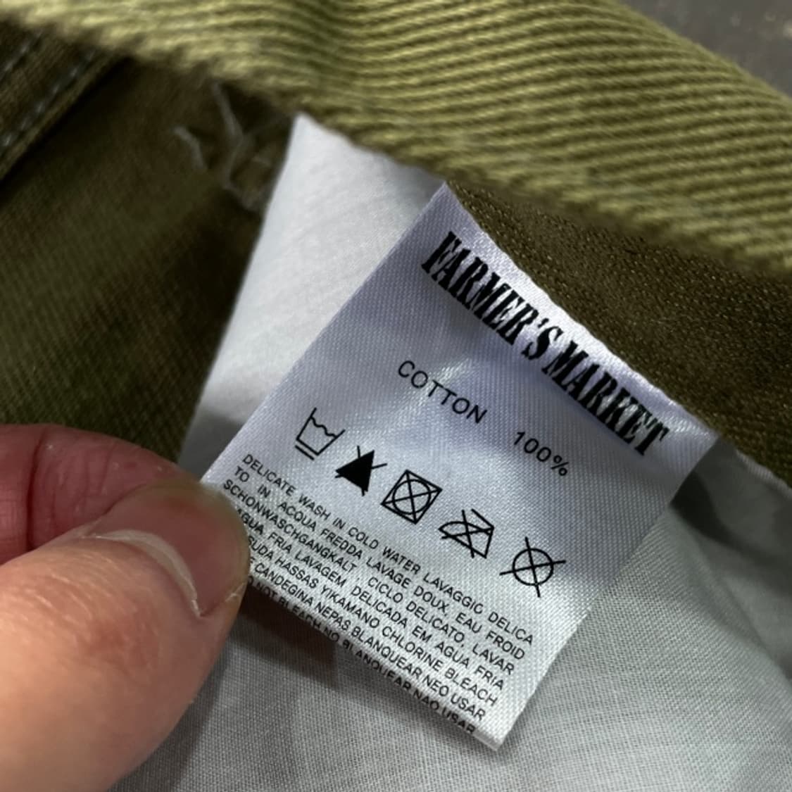 빈티지 더블니 와이드 치노팬츠 상품이미지4