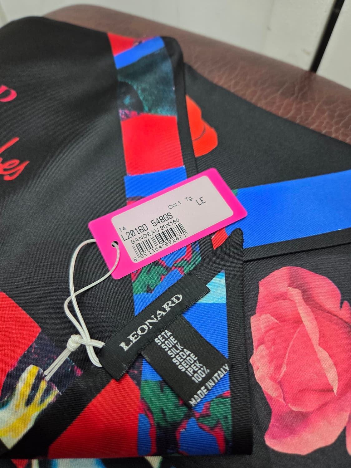 레오나드 실크 스카프 새제품 상품이미지4