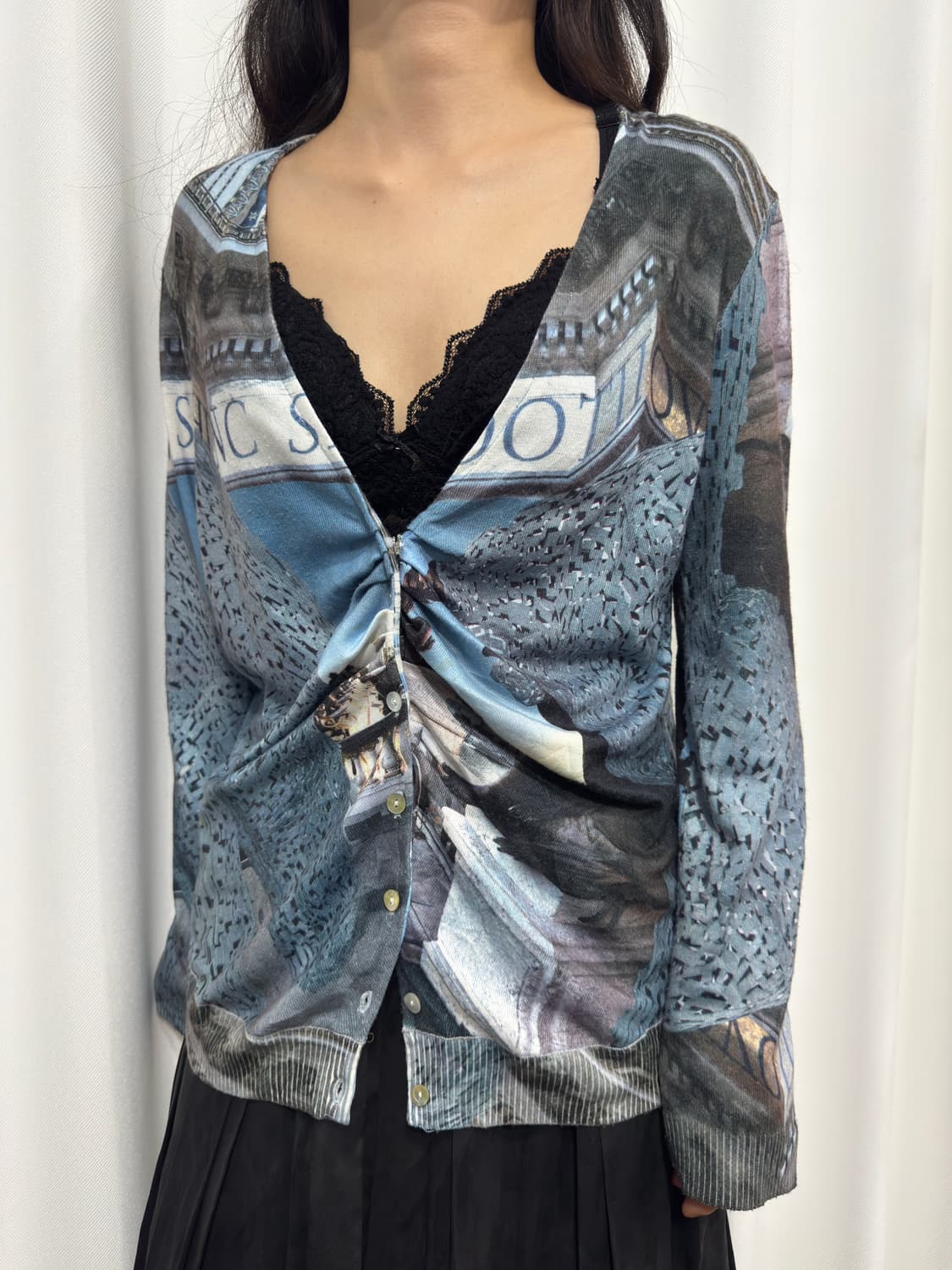 design shirring cardigan 상품이미지2