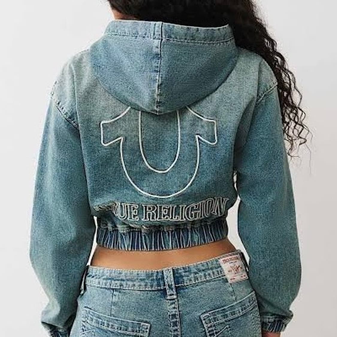 [새제품] 트루 릴리젼 빅티 데님 후드집업 상품이미지1