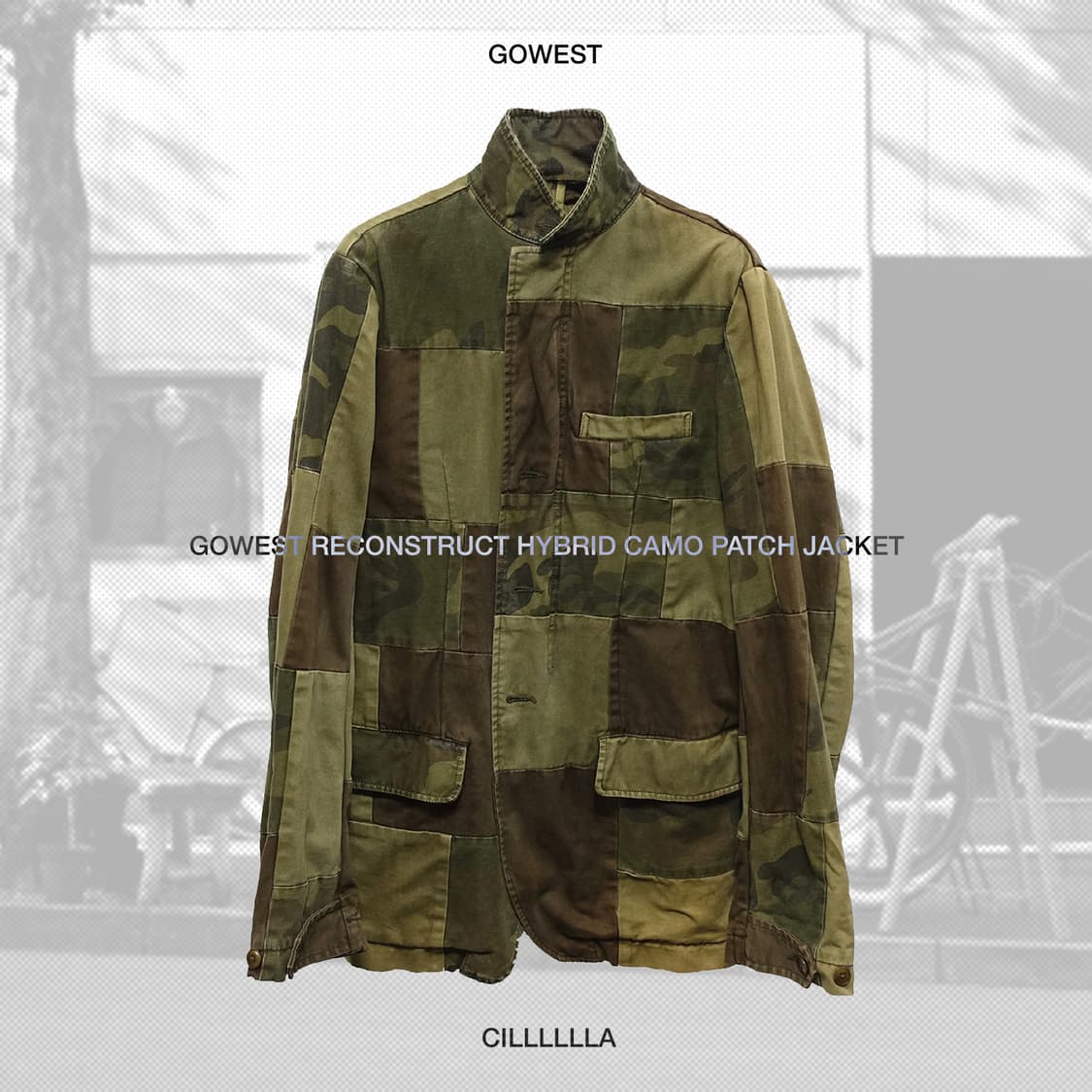 GOWEST 고웨스트 리컨스트럭트 하이브리드 카모 패치 자켓 상품이미지1