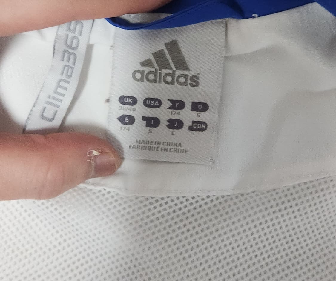 아디다스 첼시 07-08 삼성 바람막이 흰 파 자켓  상품이미지6