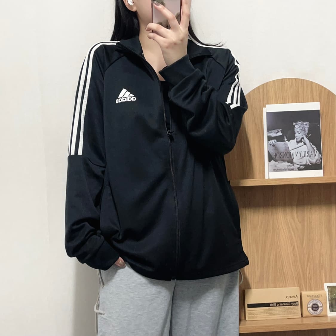 [정품] 아디다스 블랙 SERENO 삼선 져지 [ 2XL ] 상품이미지1