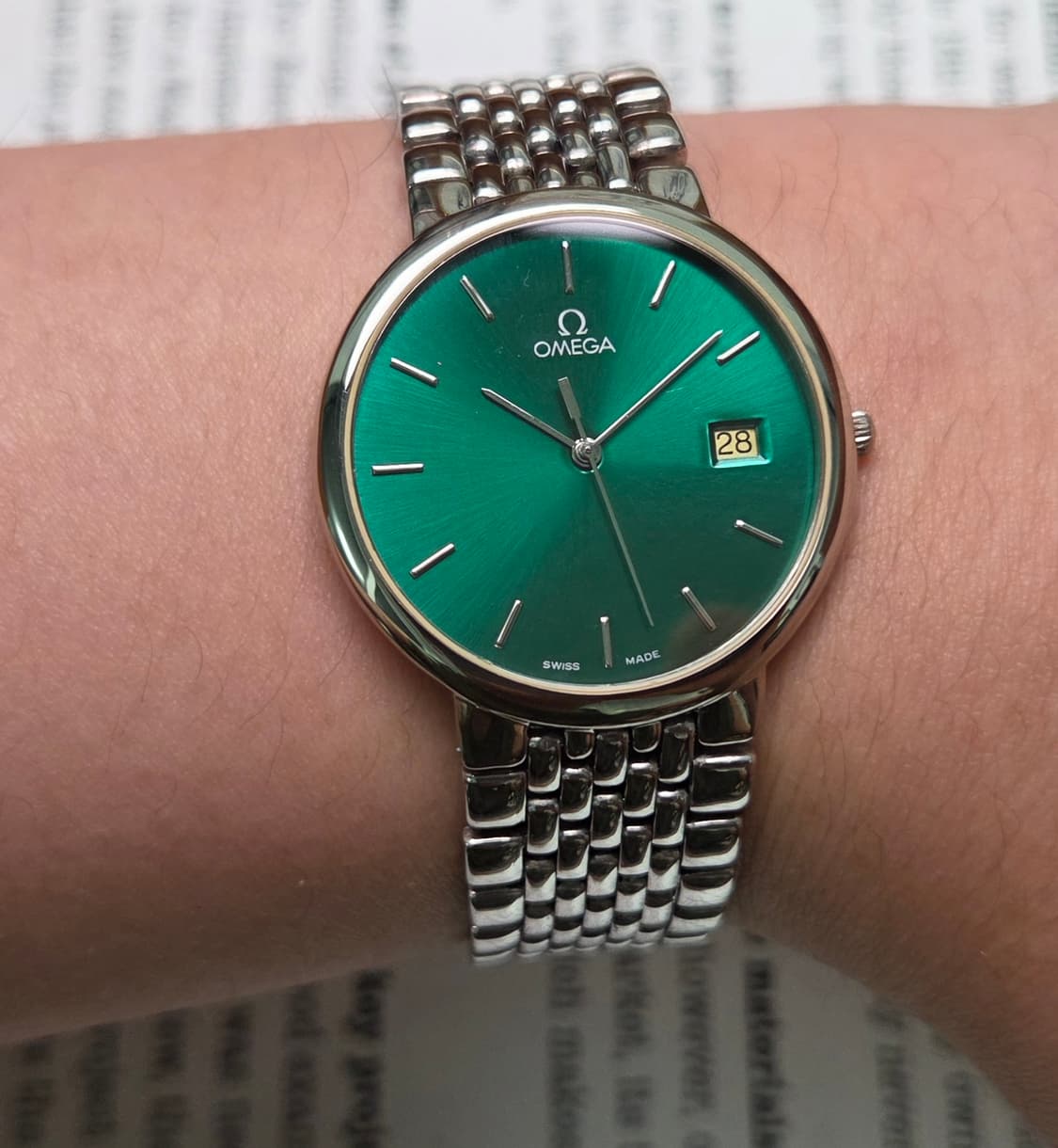 빈티지 오메가 드빌 동전쿼츠 그린썬레이 싱글데이트 쓰리침 ver. 상품이미지9