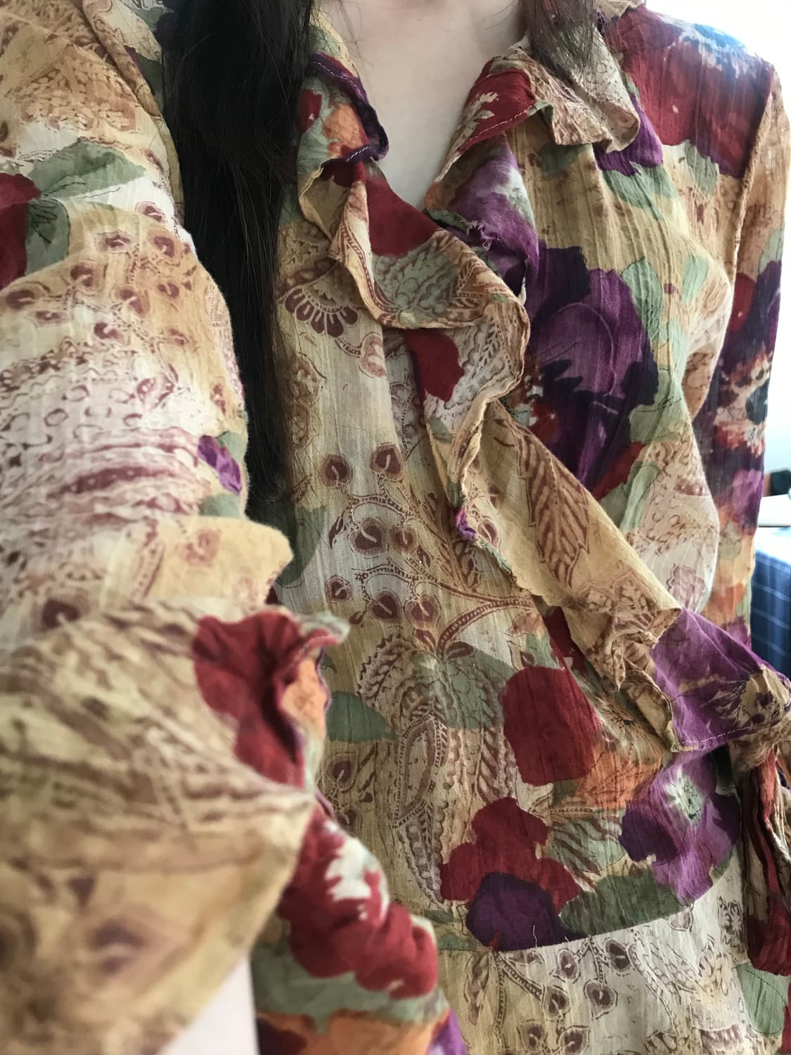 vintage pattern wrap shirts 상품이미지6