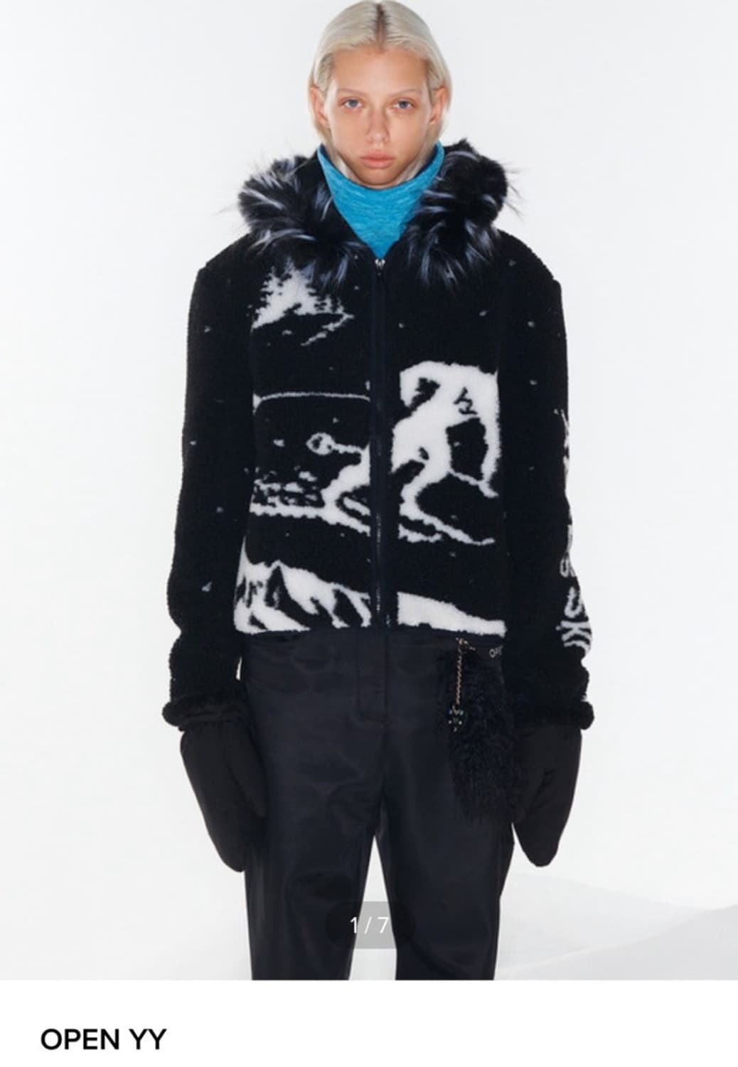 openyy skiing FLEECE HOODIE JACKET 구해요 상품이미지1