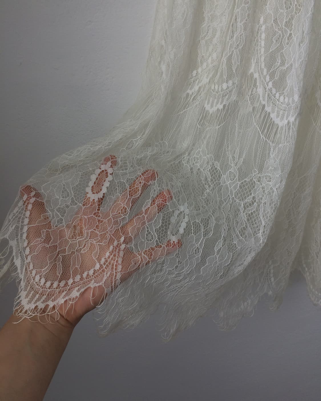 Lace sha layered long skirt 상품이미지2