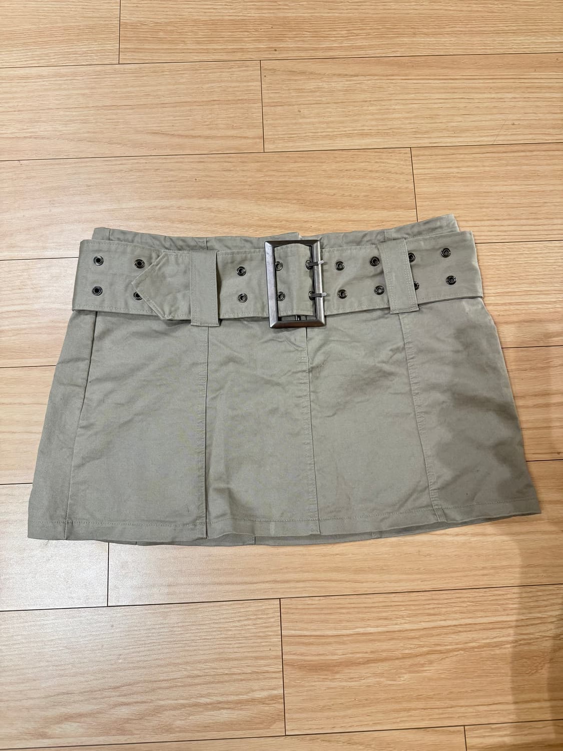 Sio Seoul 아일렛 벨트 스커트  상품이미지1