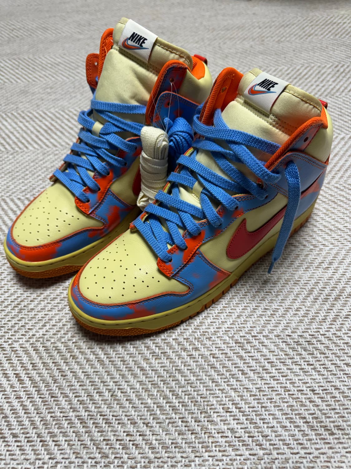 나이키 덩크 하이 1985 SP 오렌지 에시드 워시 상품이미지2