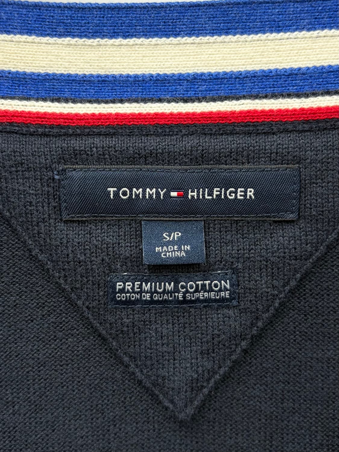 타미힐피거 네이비 브이넥 가디건 상품이미지2