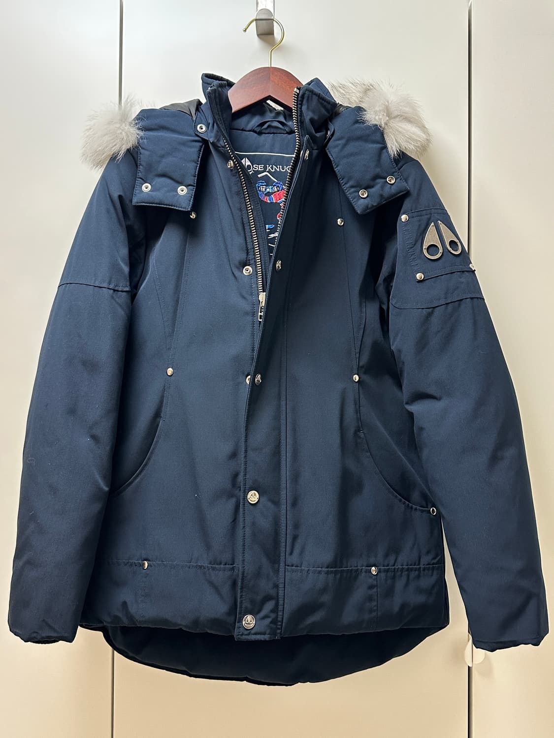 무스너클 네이비 패딩 (키즈 L / 여성 55) 상품이미지1