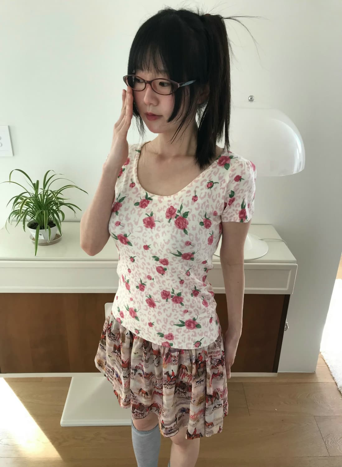 vintage rose knit 상품이미지1