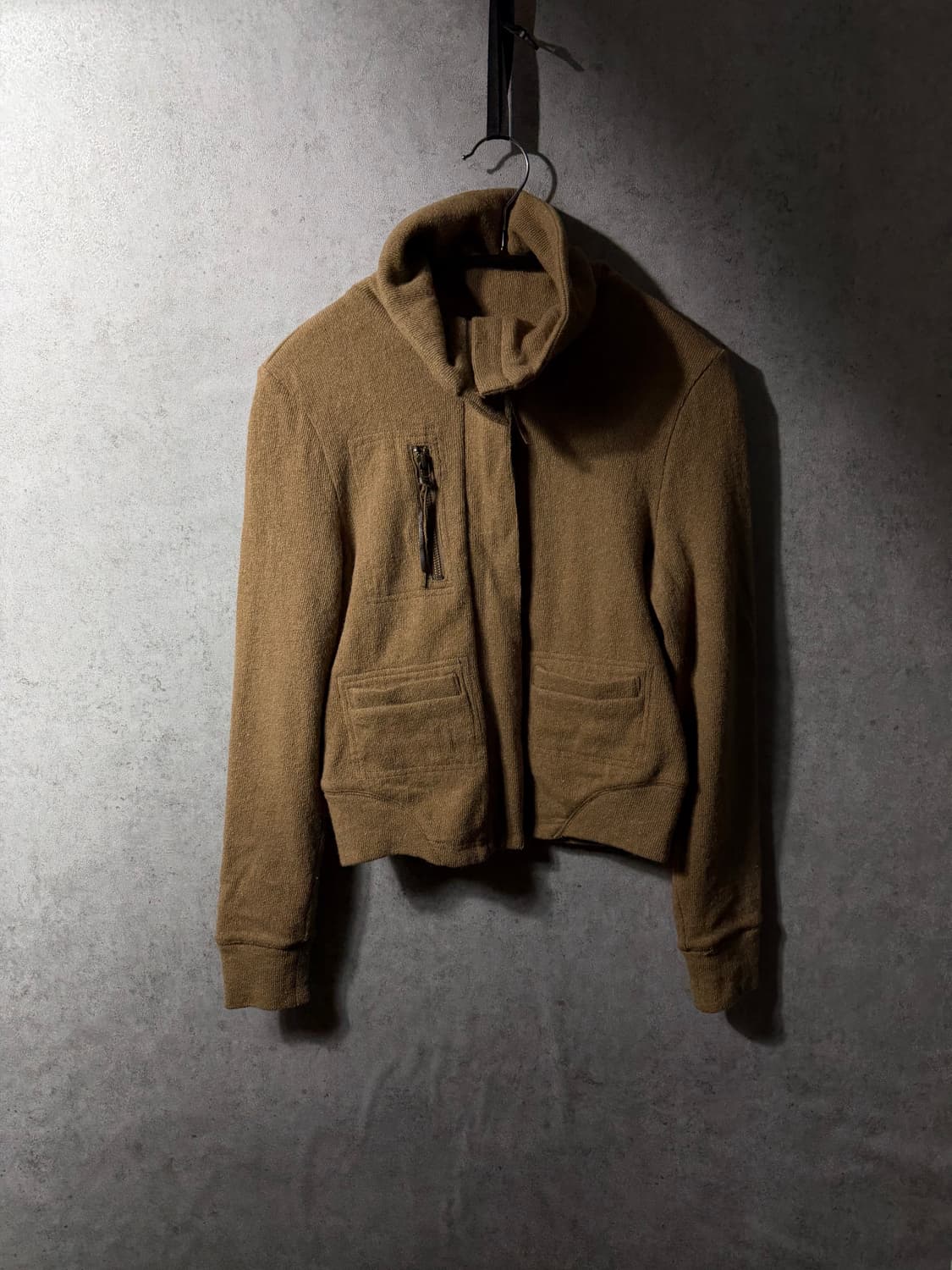 Vintage knit zip-up 상품이미지3