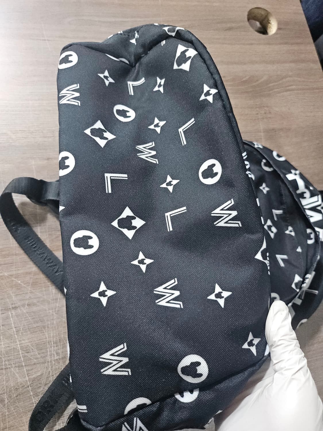 라이프워크 라독 데일리  블랙 패턴 백팩 상품이미지7