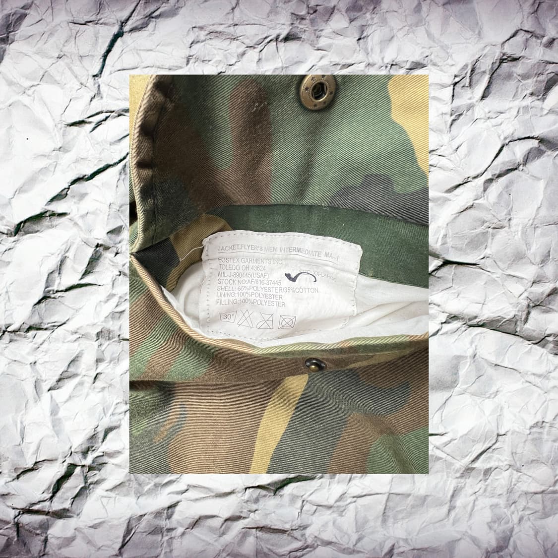 FOSTEX GARMENTS 워시드 카모 봄버 상품이미지6