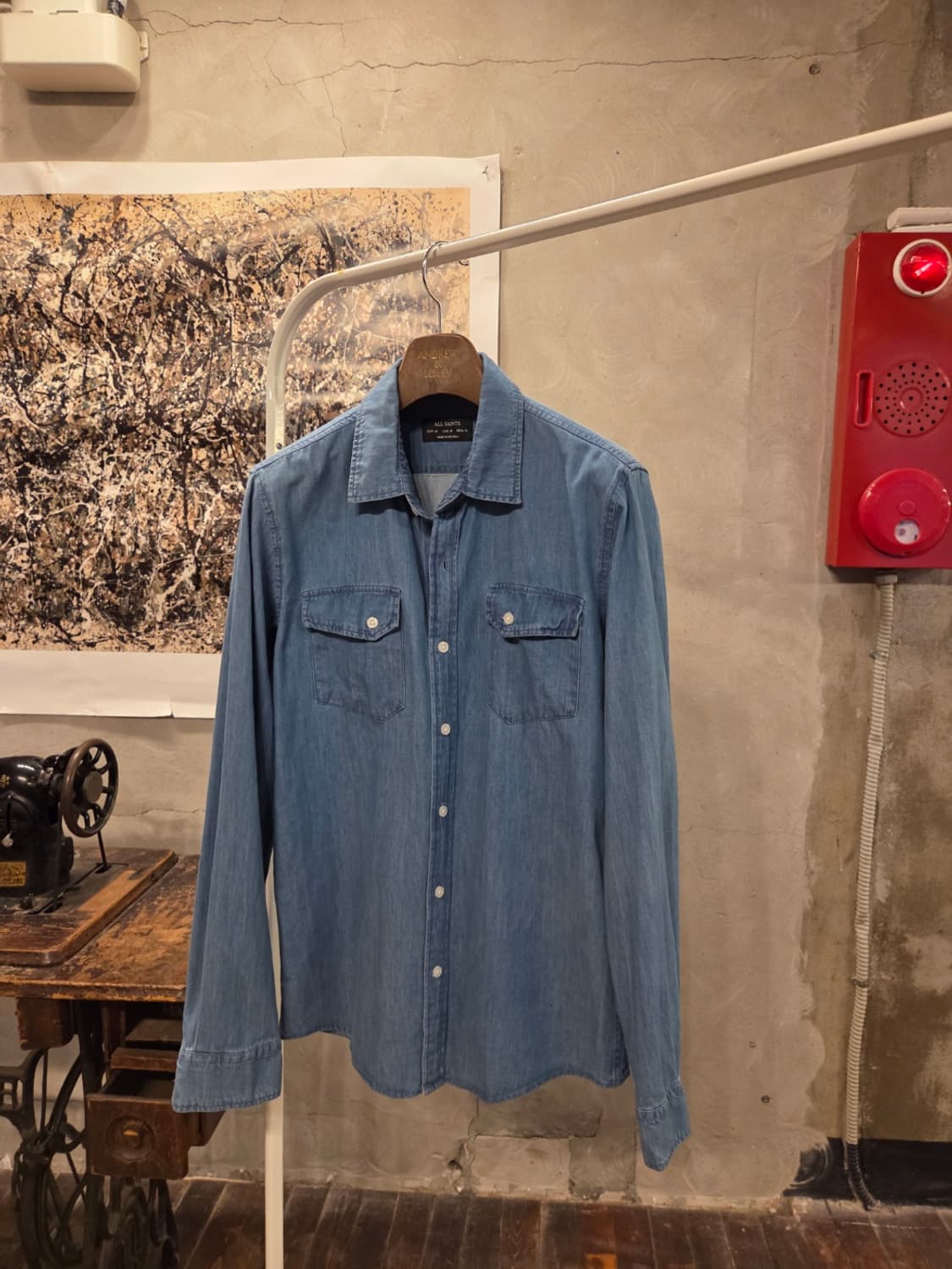올세인츠 데님셔츠 상품이미지2