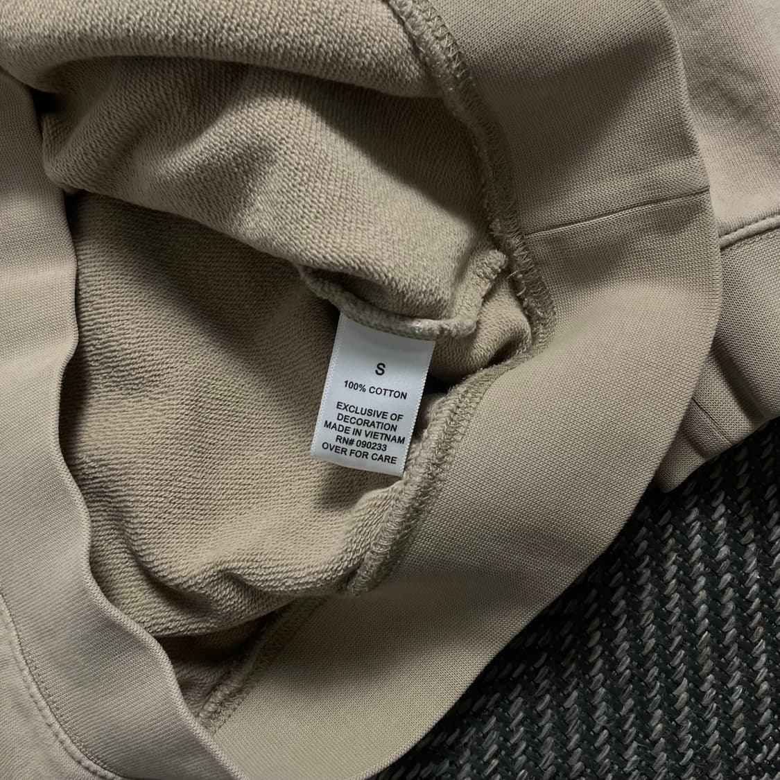 피어오브갓 에센셜 빅로고 박시핏 크림 롱 슬리브o 4142 상품이미지7