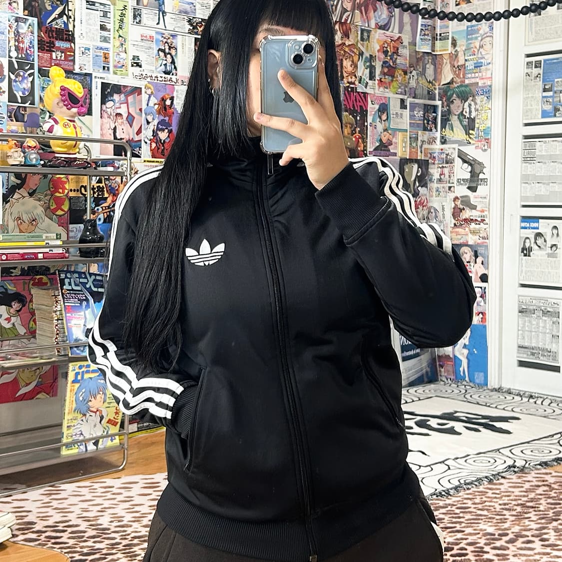 아디다스 검흰 파이어버드 져지 트랙탑 상품이미지2