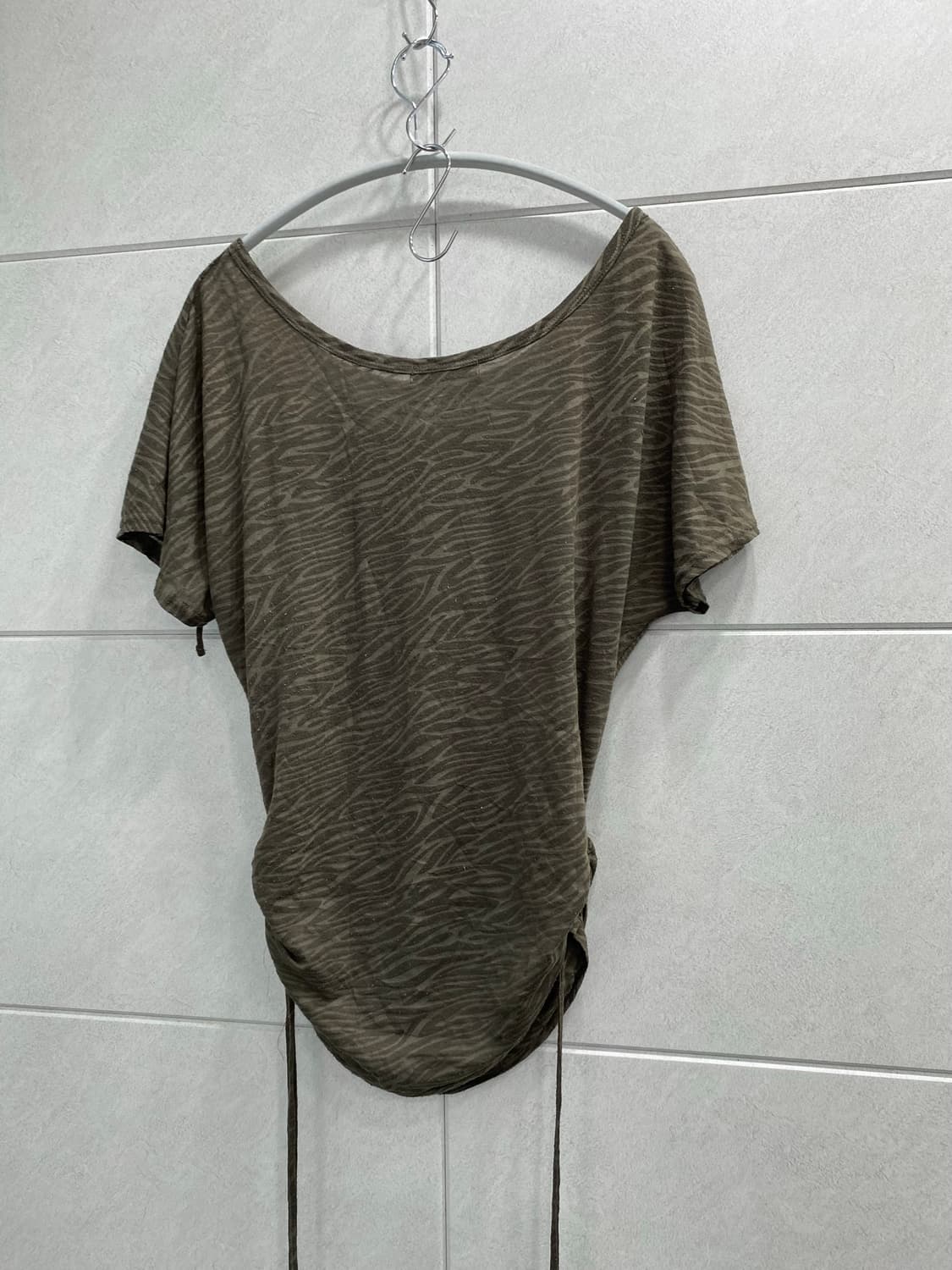 [BLUE STRIVE]2000s Girl Print shirring o 상품이미지5
